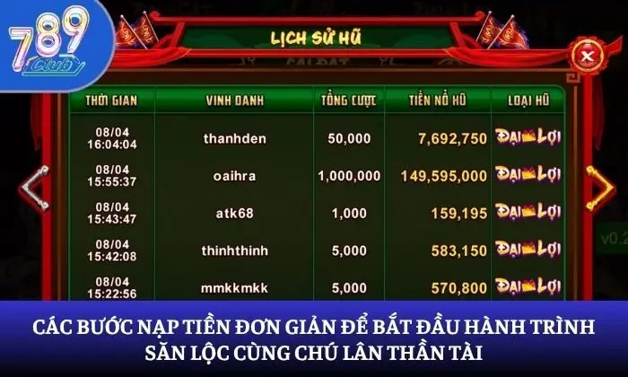 Lân hái lộc 789Club Lân hái lộc 789Club