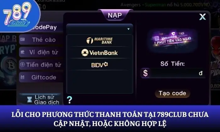 Phương thức thanh toán 789Club